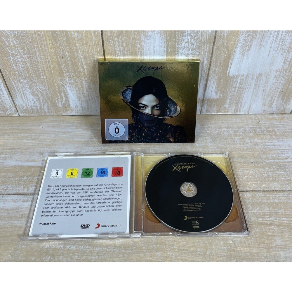 Michael Jackson Xscape German Deluxe Edition CD+DVD 2014 Epic *EX